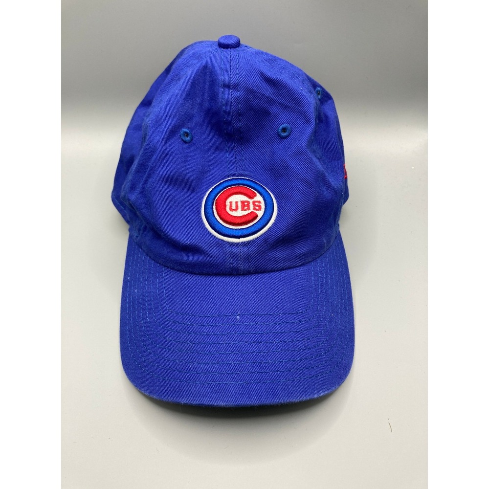 Chicago Cubs Hat Adjustable Cap Mens Blue New Era MLB Baseball Logo Dad Hat